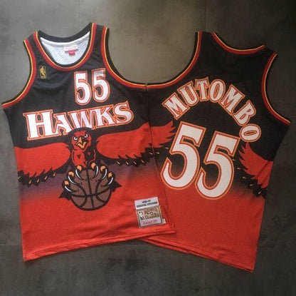 DIKEMBE MUTOMBO ATLANTA HAWKS THROWBACK JERSEY - Prime Reps