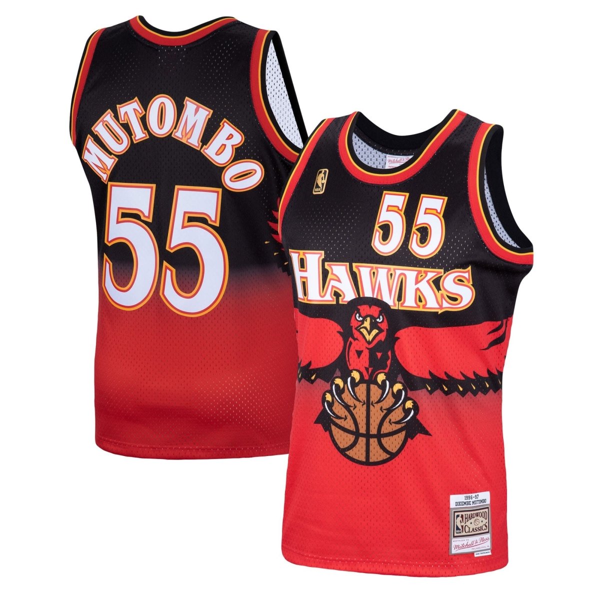 DIKEMBE MUTOMBO ATLANTA HAWKS THROWBACK JERSEY - Prime Reps