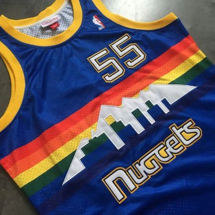 DIKEMBE MUTOMBO DENVER NUGGETS THROWBACK JERSEY - Prime Reps