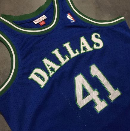 DIRK NOWITZKI DALLAS MAVERICKS THROWBACK JERSEY - Prime Reps