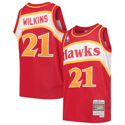 DOMINIQUE WILKINS ATLANTA HAWKS THROWBACK JERSEY - Prime Reps