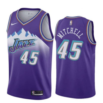 DONOVAN MITCHELL UTAH JAZZ THROWBACK JERSEY - Prime Reps