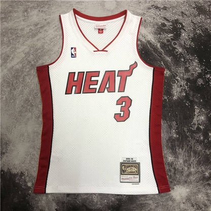 DWYANE WADE MIAMI HEAT THROWBACK JERSEY (HEAT APPLIED) - Prime Reps