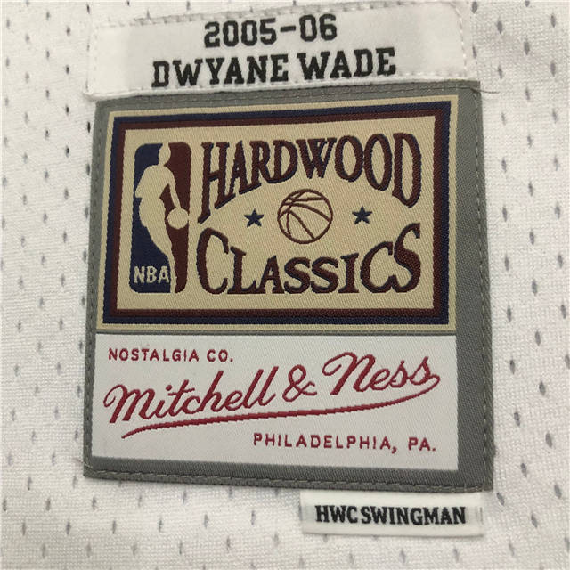 DWYANE WADE MIAMI HEAT THROWBACK JERSEY (HEAT APPLIED) - Prime Reps