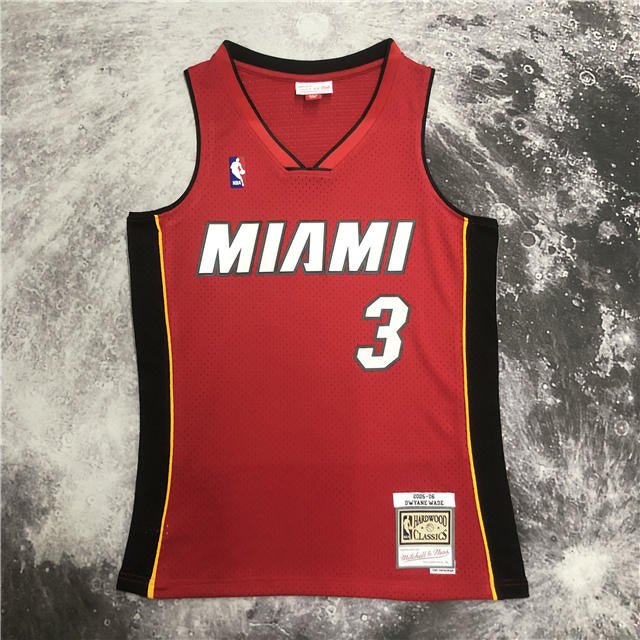 DWYANE WADE MIAMI HEAT THROWBACK JERSEY (HEAT APPLIED) - Prime Reps