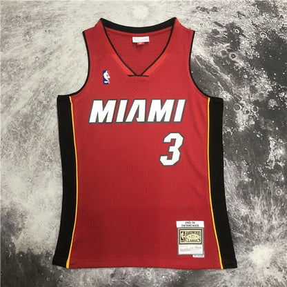 DWYANE WADE MIAMI HEAT THROWBACK JERSEY (HEAT APPLIED) - Prime Reps