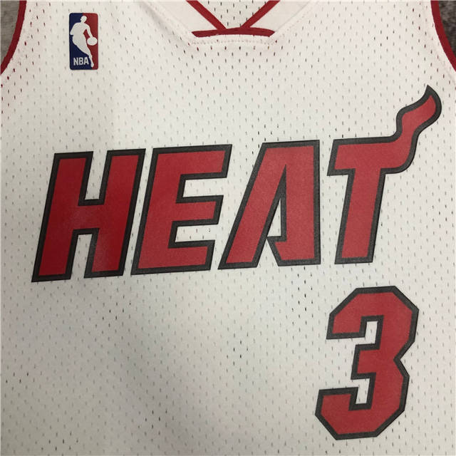 DWYANE WADE MIAMI HEAT THROWBACK JERSEY (HEAT APPLIED) - Prime Reps