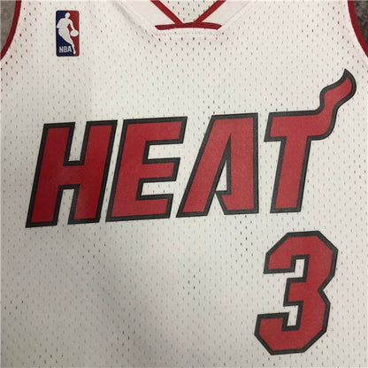DWYANE WADE MIAMI HEAT THROWBACK JERSEY (HEAT APPLIED) - Prime Reps