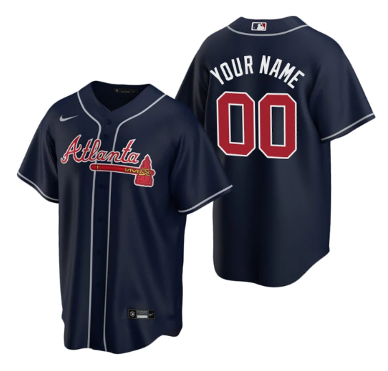 CUSTOM ATLANTA BRAVES MLB JERSEY
