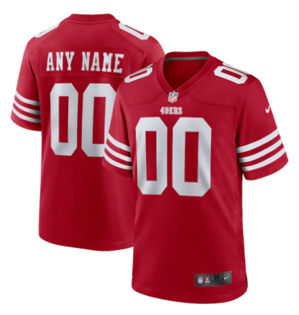 CUSTOM SAN FRANCISCO 49ERS NFL JERSEY