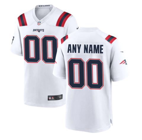 CUSTOM NEW ENGLAND PATRIOTS NFL JERSEY