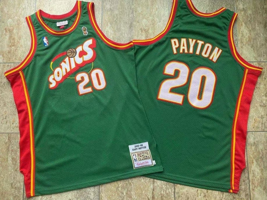 GARY PAYTON SEATTLE SONICS THROWBACK JERSEY - Prime Reps