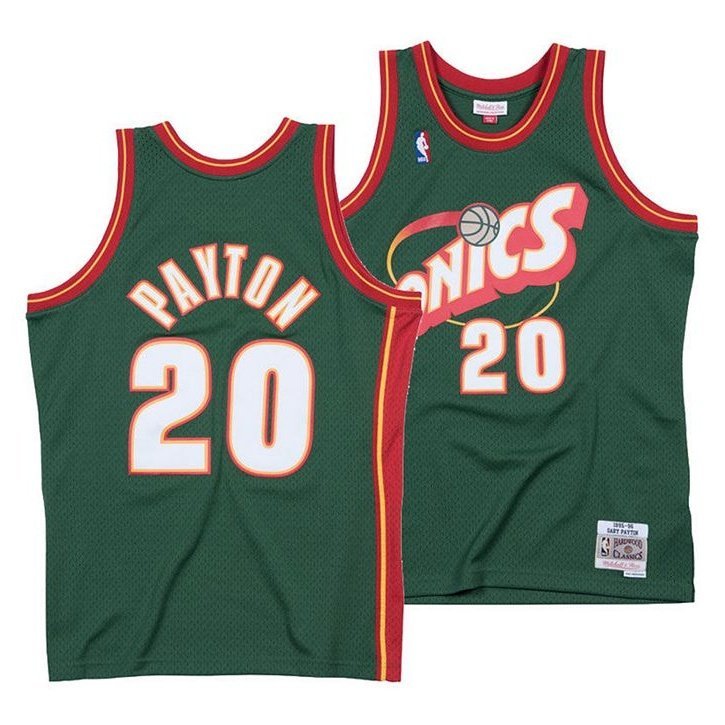 GARY PAYTON SEATTLE SONICS THROWBACK JERSEY - Prime Reps