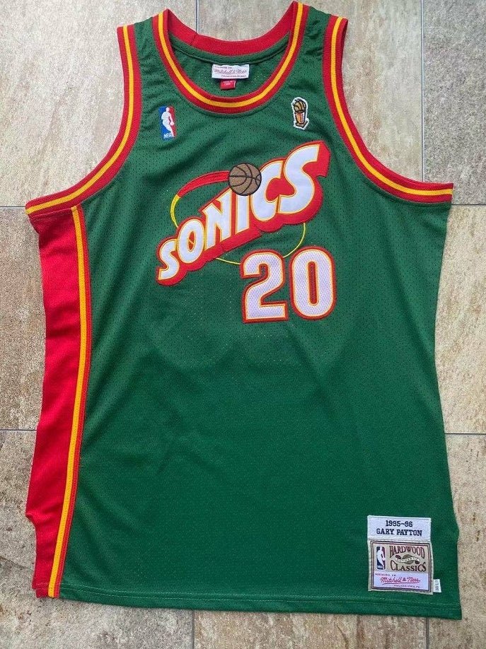 GARY PAYTON SEATTLE SONICS THROWBACK JERSEY - Prime Reps
