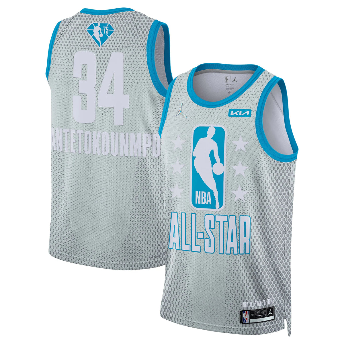 GIANNIS ANTETOKOUNMPO MILWAUKEE BUCKS 2021-22 ALL-STAR JERSEY - Prime Reps