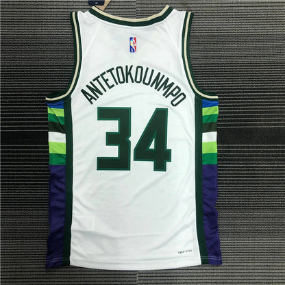GIANNIS ANTETOKOUNMPO MILWAUKEE BUCKS 2021-22 CITY EDITION JERSEY - Prime Reps