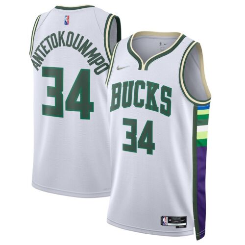 GIANNIS ANTETOKOUNMPO MILWAUKEE BUCKS 2021-22 CITY EDITION JERSEY - Prime Reps