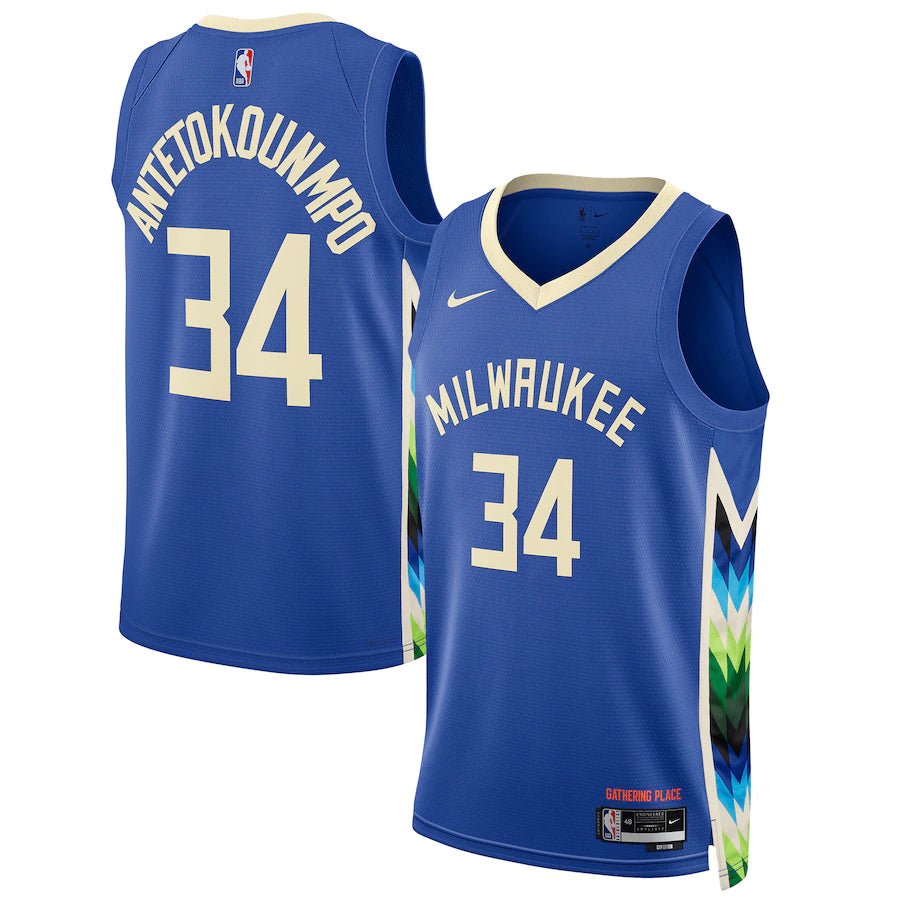 GIANNIS ANTETOKOUNMPO MILWAUKEE BUCKS 2022-23 CITY EDITION JERSEY - Prime Reps
