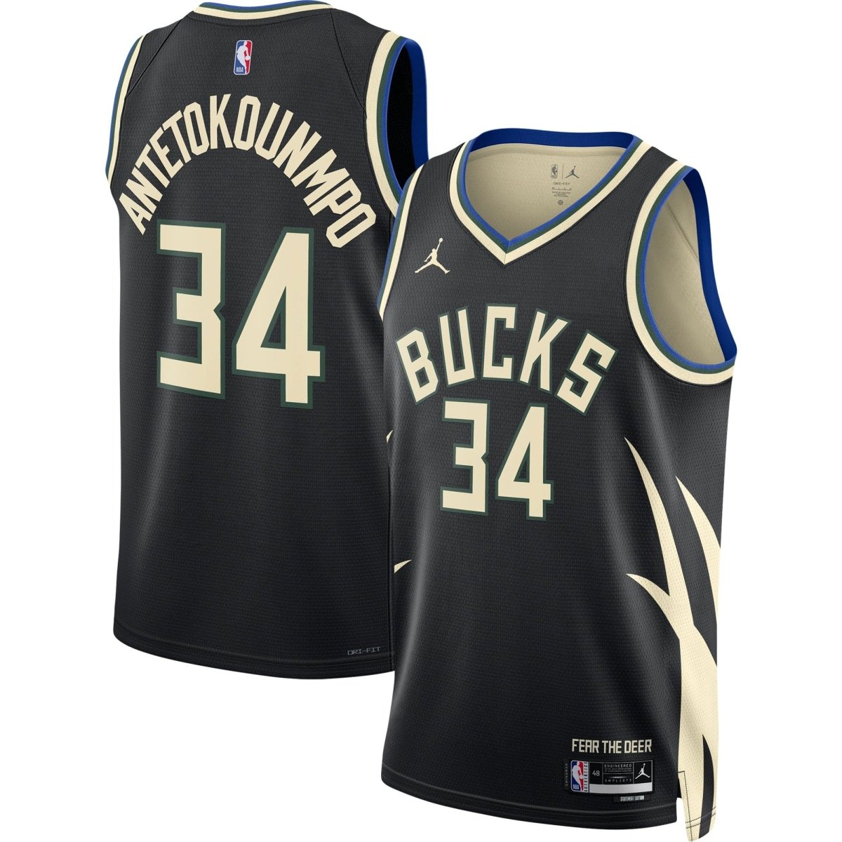 GIANNIS ANTETOKOUNMPO MILWAUKEE BUCKS 2022-23 STATEMENT JERSEY - Prime Reps