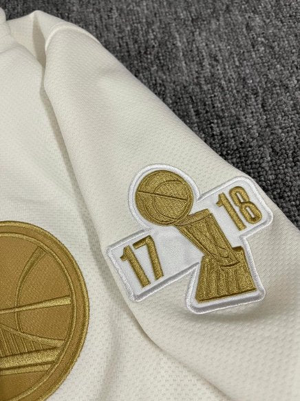 Golden state warriors white and hot sale gold jacket