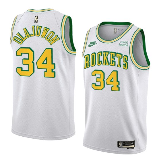 HAKEEM OLAJUWON HOUSTON ROCKETS 2022-23 CLASSIC JERSEY - Prime Reps
