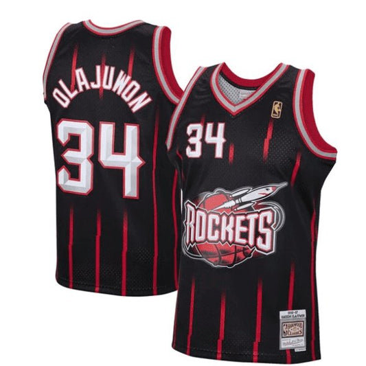 HAKEEM OLAJUWON HOUSTON ROCKETS THROWBACK JERSEY - Prime Reps