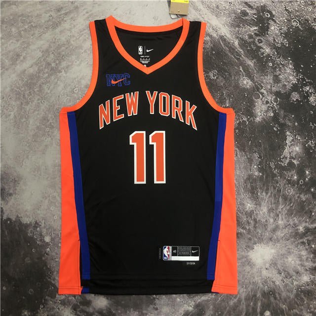 Nike Basketball NBA New York Knicks jersey vest in blue and orange