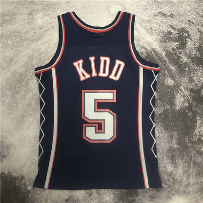 JASON KIDD NEW JERSEY NETS THROWBACK JERSEY (HEAT APPLIED) - Prime Reps
