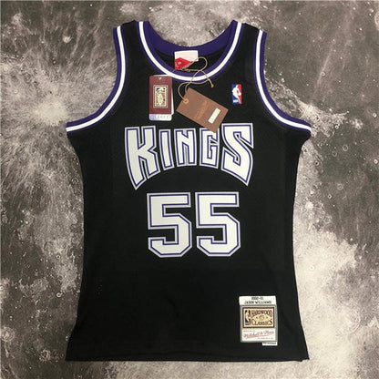 JASON WILLIAMS SACRAMENTO KINGS THROWBACK JERSEY (HEAT APPLIED) - Prime Reps