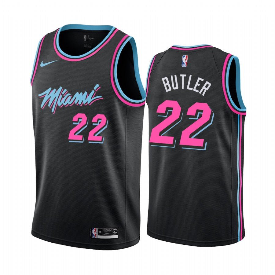 JIMMY BUTLER MIAMI HEAT BLACK VICE CITY EDITION JERSEY - Prime Reps