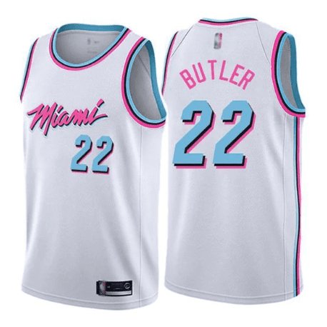 JIMMY BUTLER MIAMI HEAT WHITE VICE CITY EDITION JERSEY - Prime Reps