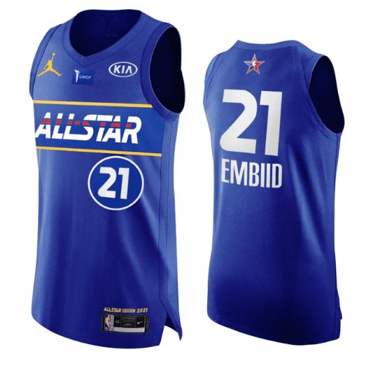 JOEL EMBIID PHILADELPHIA 76ERS 2021 ALL-STAR GAME JERSEY - Prime Reps