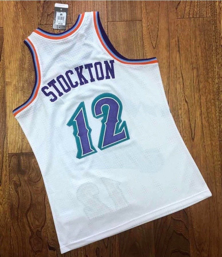 JOHN STOCKTON UTAH JAZZ THROWBACK JERSEY - Prime Reps