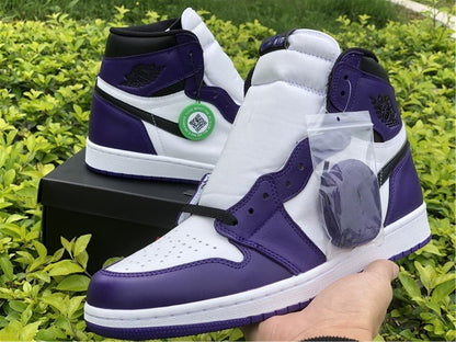 JORDAN 1 HIGH x COURT PURPLE WHITE - Prime Reps