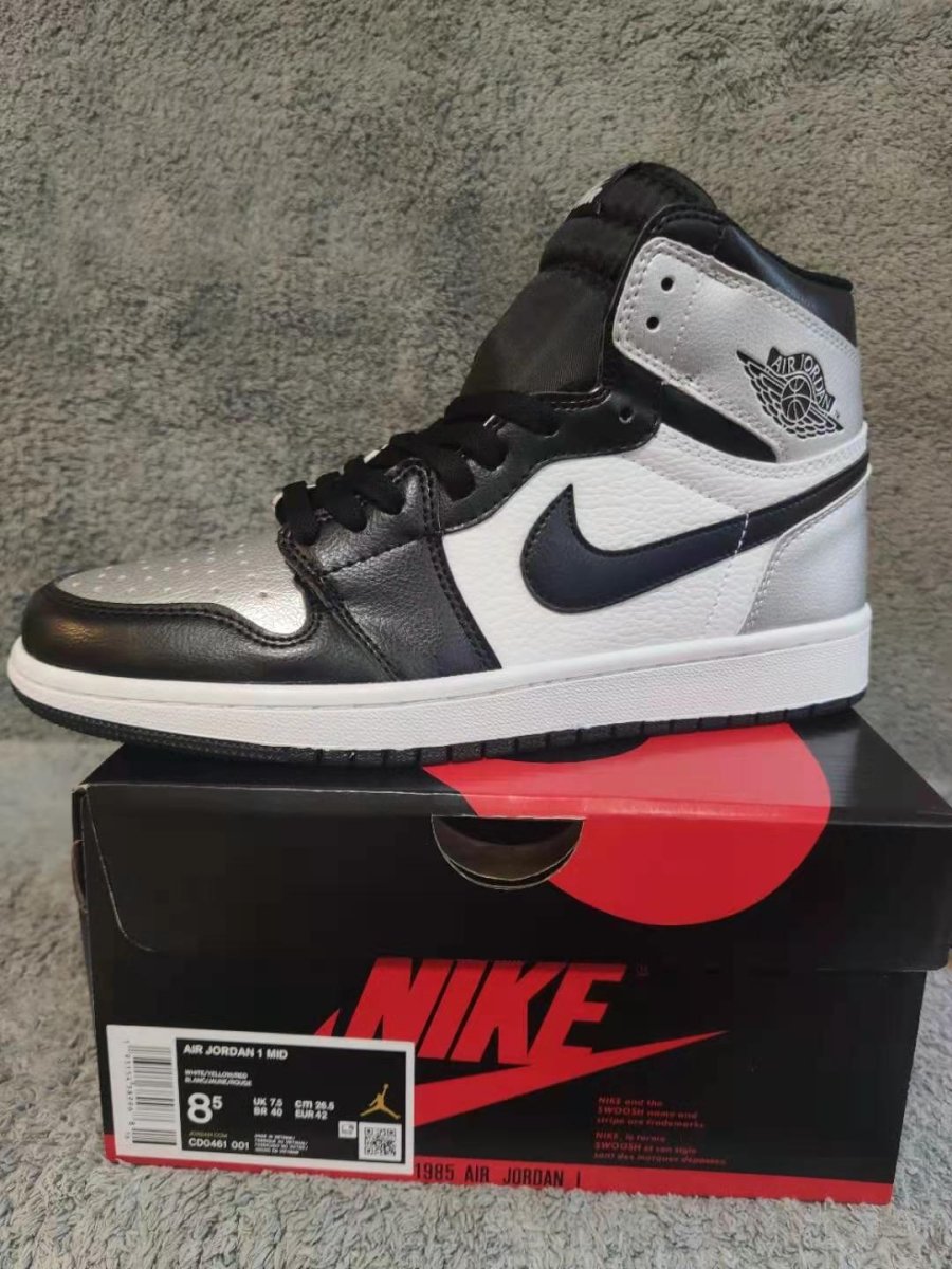 JORDAN 1 HIGH x SILVER TOE