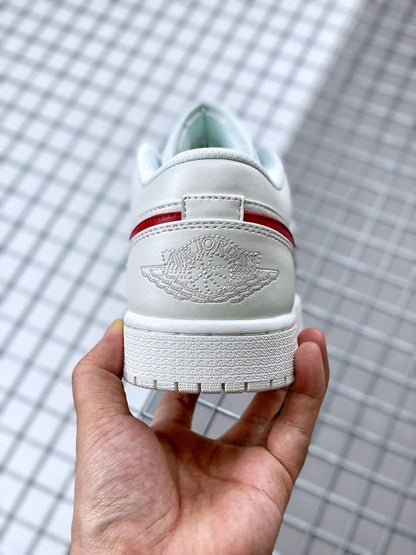 JORDAN 1 LOW x WHITE UNIVERSITY RED - Prime Reps