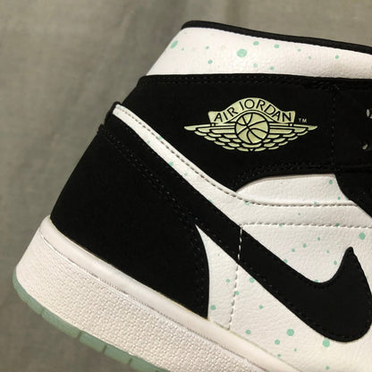 JORDAN 1 MID x BLACK MINT DOTS - Prime Reps