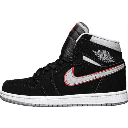 JORDAN 1 MID x BLACK PARTICLE GREY GYM RED - Prime Reps