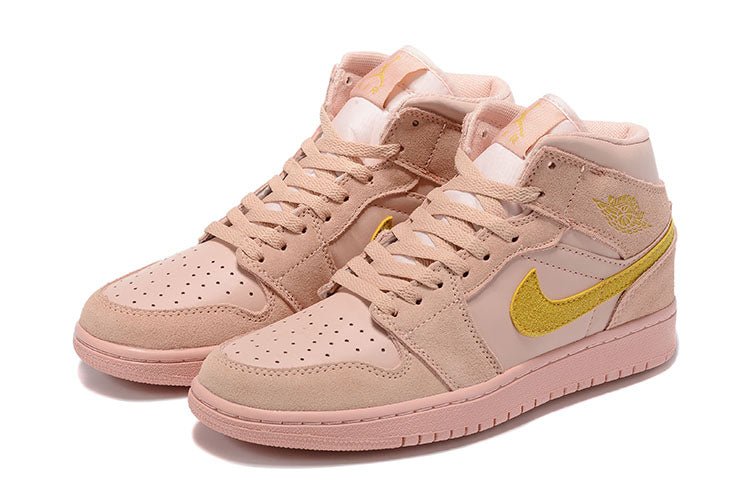 Jordan 1 cheap mid coral gold