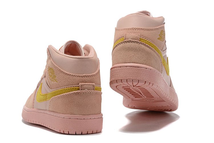 Air jordan 1 coral on sale gold