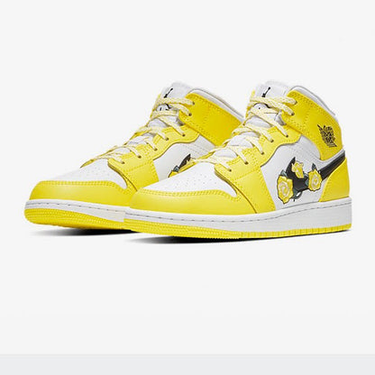 JORDAN 1 MID x DYNAMIC YELLOW FLORAL - Prime Reps