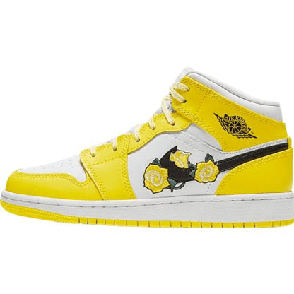 JORDAN 1 MID x DYNAMIC YELLOW FLORAL - Prime Reps