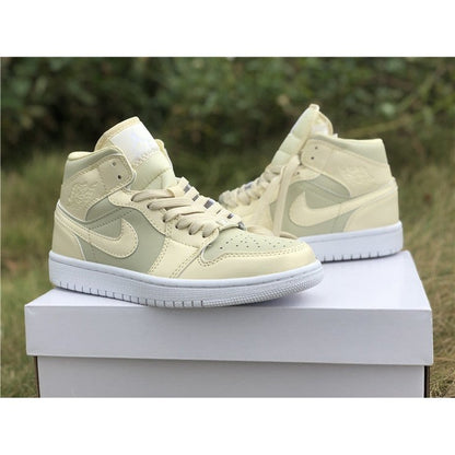 JORDAN 1 MID x GOOSE FEATHER YELLOW - Prime Reps