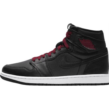 JORDAN 1 RETRO HIGH x BLACK SATIN GYM RED - Prime Reps