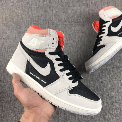 JORDAN 1 RETRO HIGH x NEUTRAL GREY HYPER CRIMSON - Prime Reps