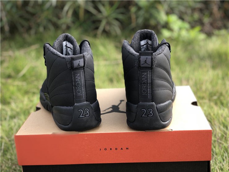 All black jordan 12 cheap winterized