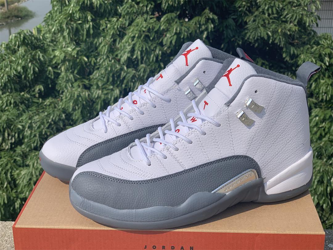 JORDAN 12 RETRO x WHITE DARK GREY