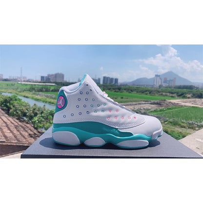 JORDAN 13 RETRO x WHITE SOAR GREEN PINK - Prime Reps