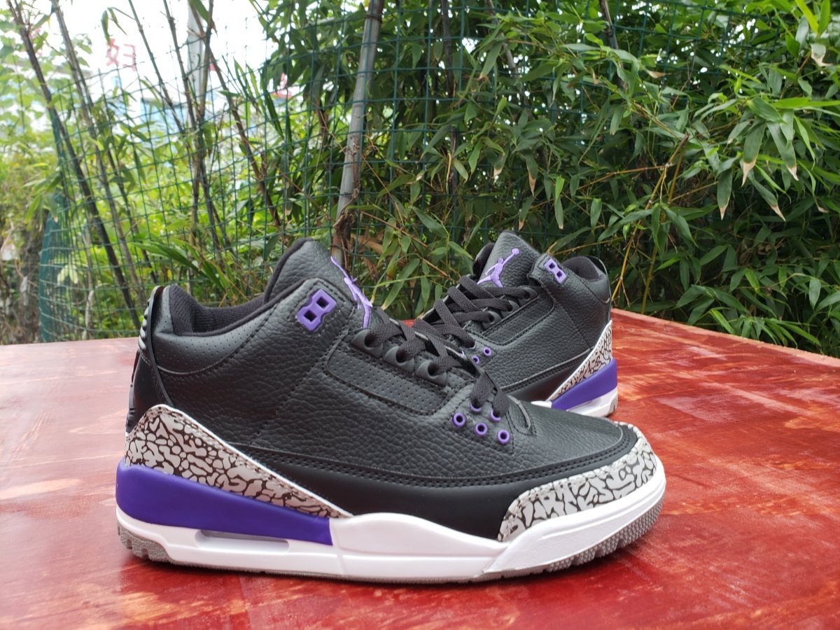 JORDAN 3 RETRO x BLACK COURT PURPLE