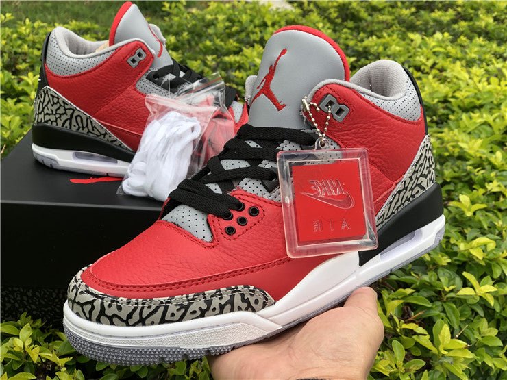 Jordan retro 3 red sale